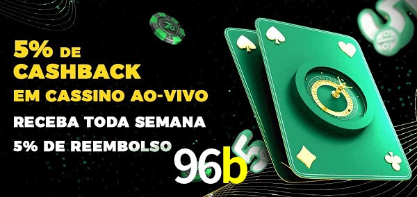 Promoções do cassino ao Vivo 96b
